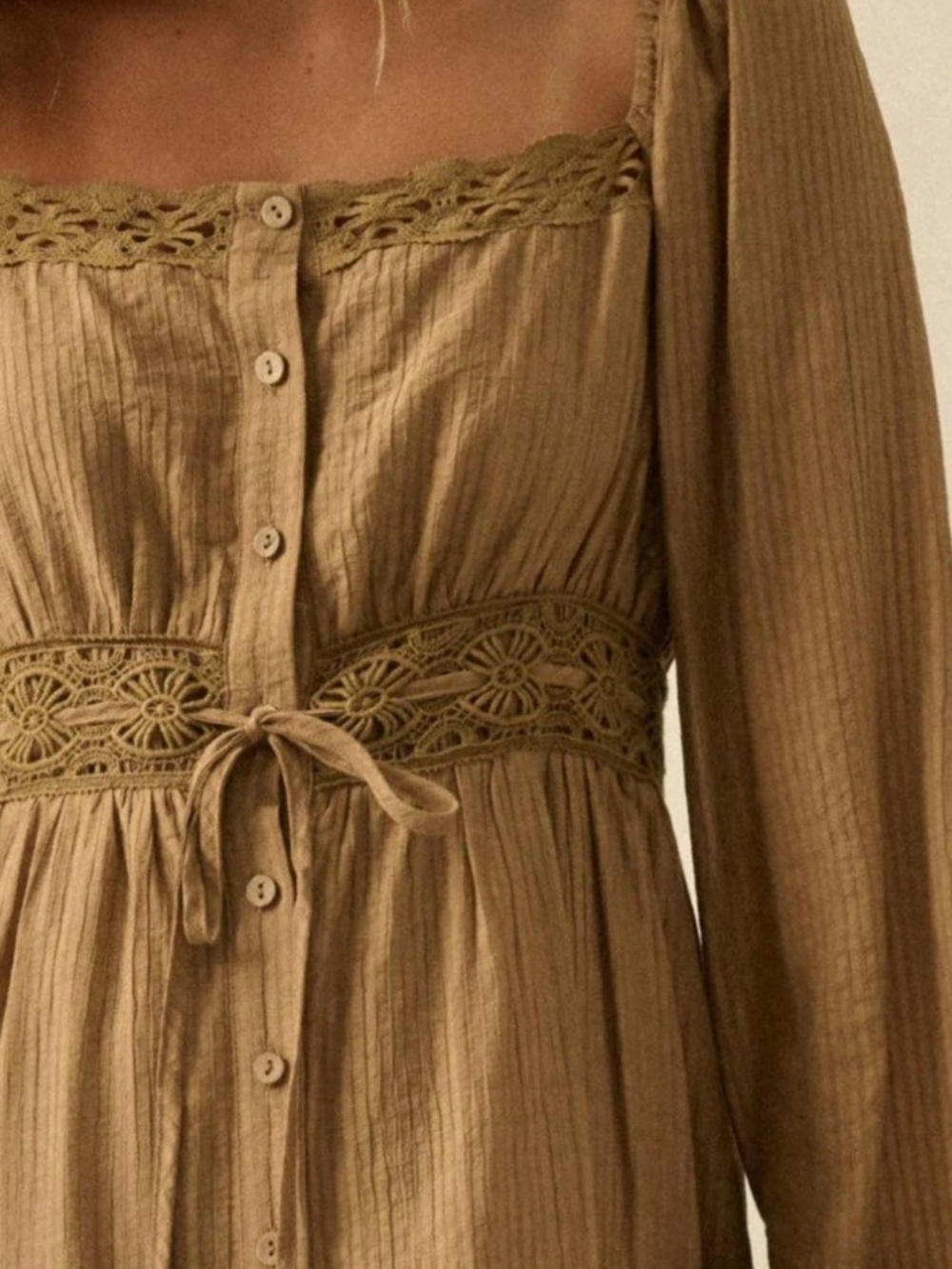Love Song Striped Button-Front Tiered Maxi Dress - Picture 4 of 6